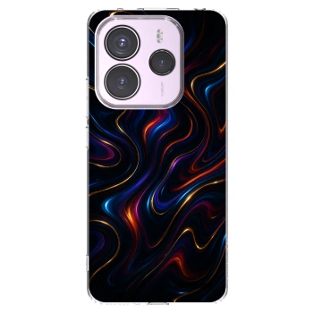 Picasee silikonowe przeźroczyste etui na Xiaomi Redmi Note 14 5G - Noir