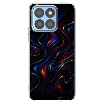 Picasee silikonowe przeźroczyste etui na Honor X8c - Noir