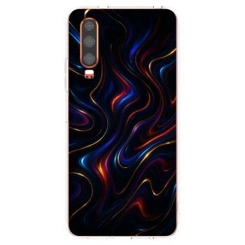 Picasee silikonowe przeźroczyste etui na Huawei P30 - Noir