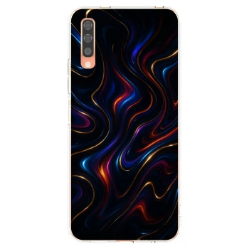 Picasee silikonowe przeźroczyste etui na Samsung Galaxy A70 A705F - Noir