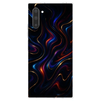 Picasee silikonowe przeźroczyste etui na Samsung Galaxy Note 10 N970F - Noir