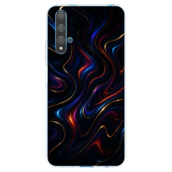 Picasee silikonowe przeźroczyste etui na Huawei Nova 5T - Noir