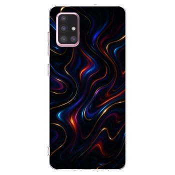 Picasee silikonowe przeźroczyste etui na Samsung Galaxy A71 A715F - Noir