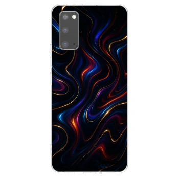 Picasee silikonowe przeźroczyste etui na Samsung Galaxy S20 G980F - Noir