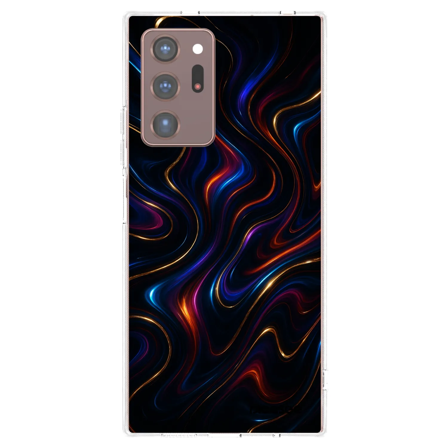 Picasee silikonowe przeźroczyste etui na Samsung Galaxy Note 20 Ultra - Noir