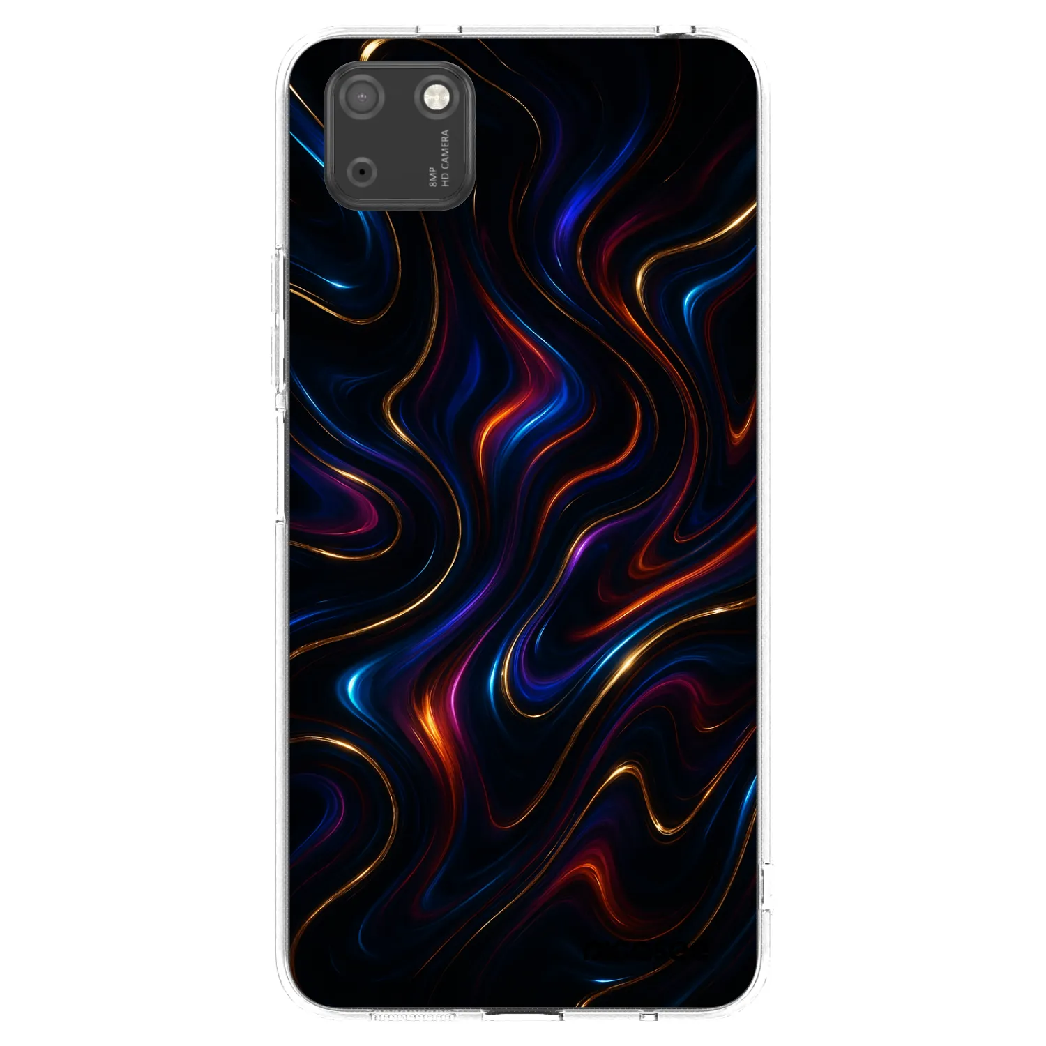 Picasee silikonowe przeźroczyste etui na Huawei Y5P - Noir