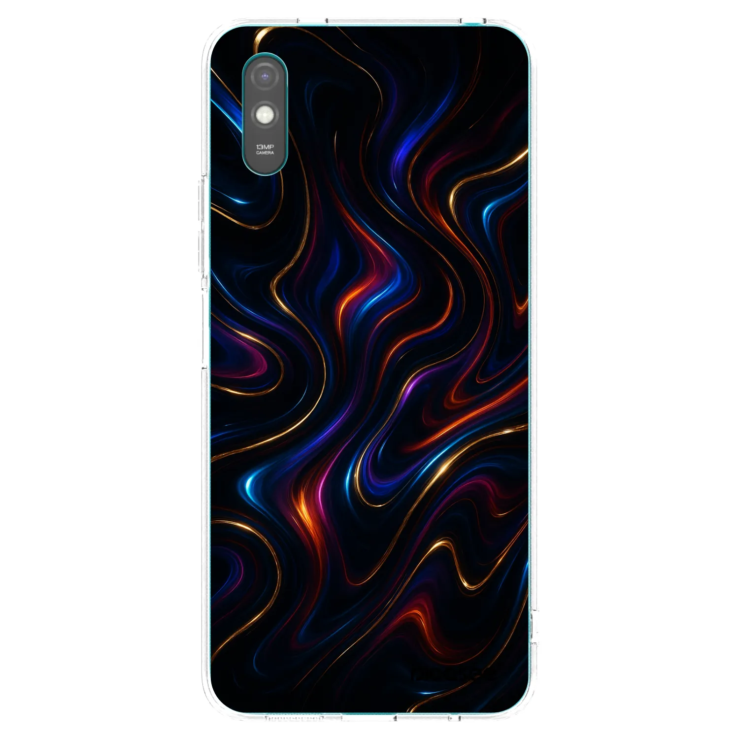Picasee silikonowe przeźroczyste etui na Xiaomi Redmi 9A - Noir