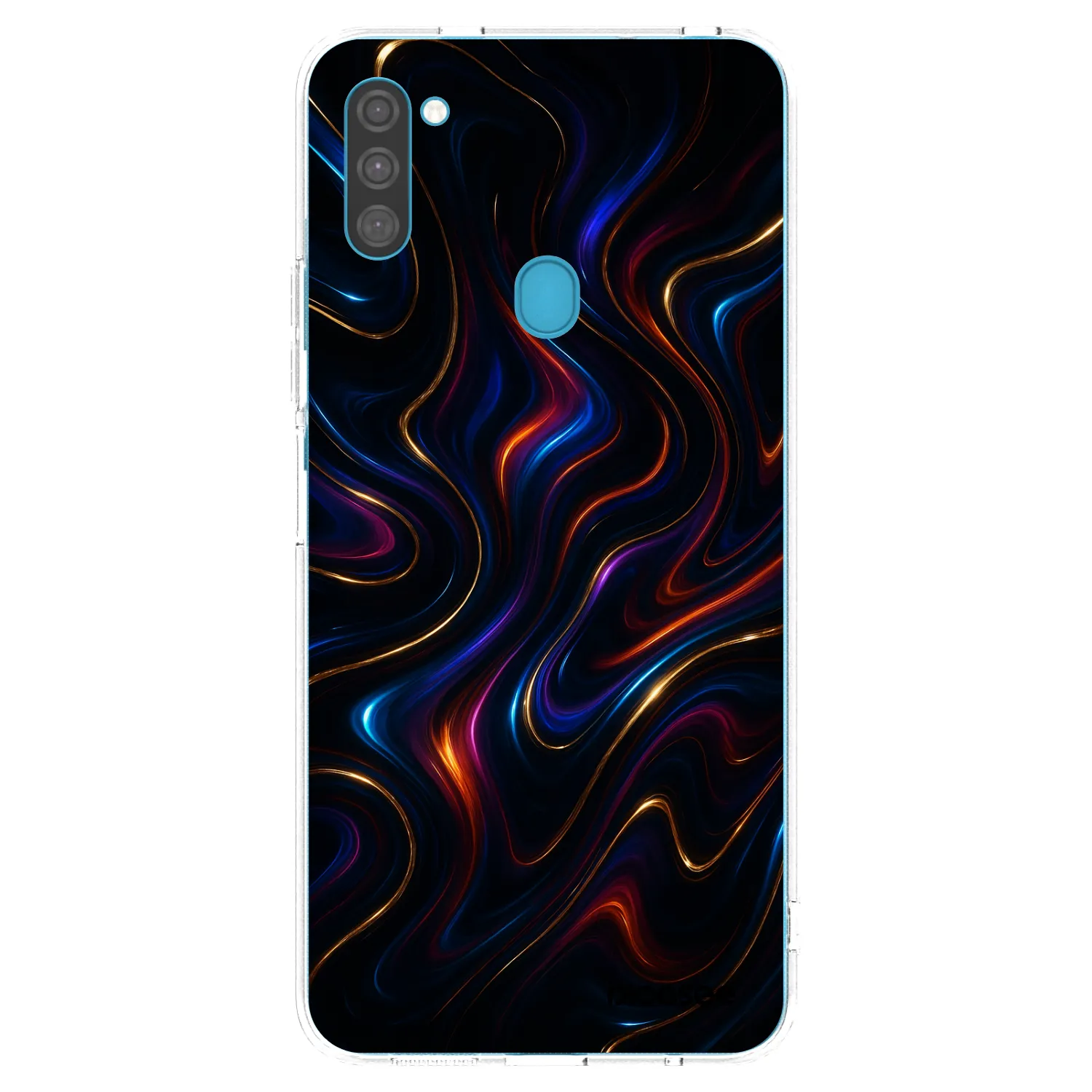 Picasee silikonowe przeźroczyste etui na Samsung Galaxy M11 - Noir