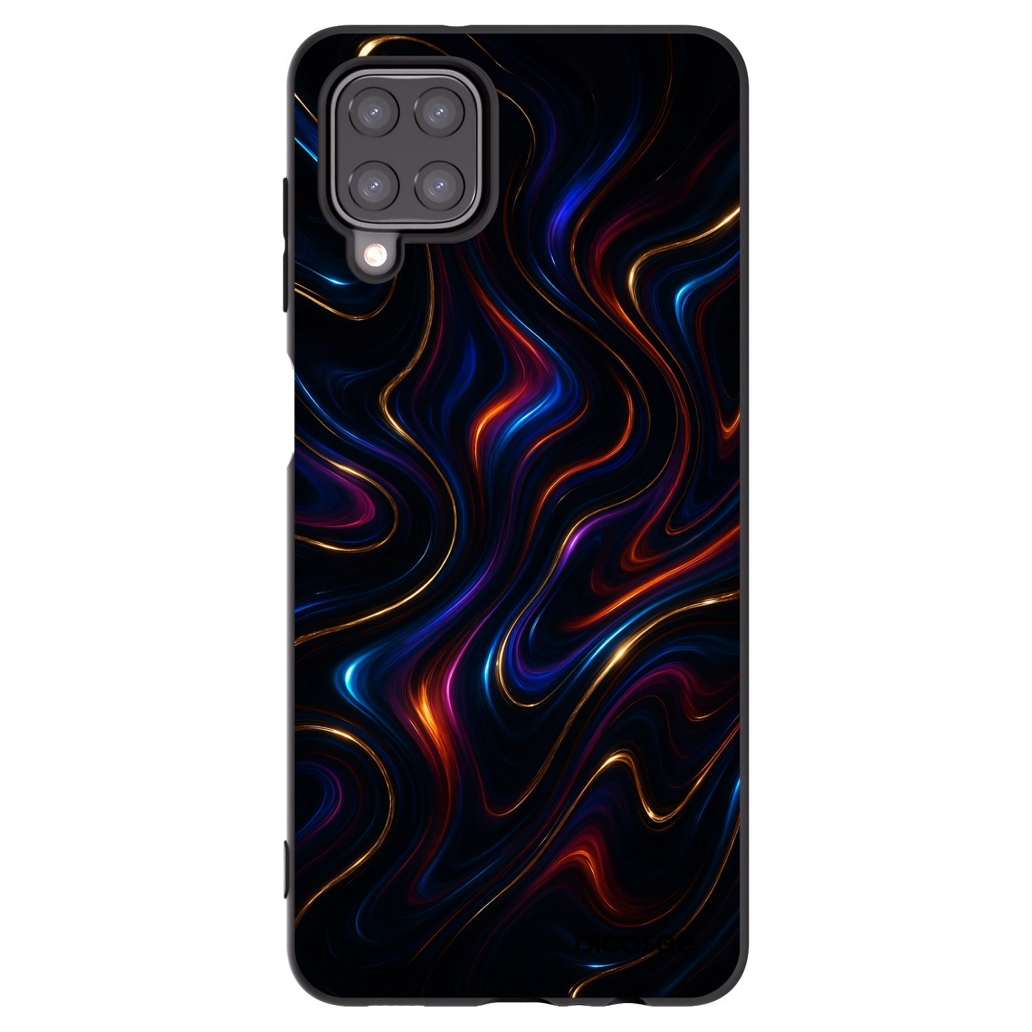 Picasee silikonowe czarne etui na Samsung Galaxy A12 A125F - Noir