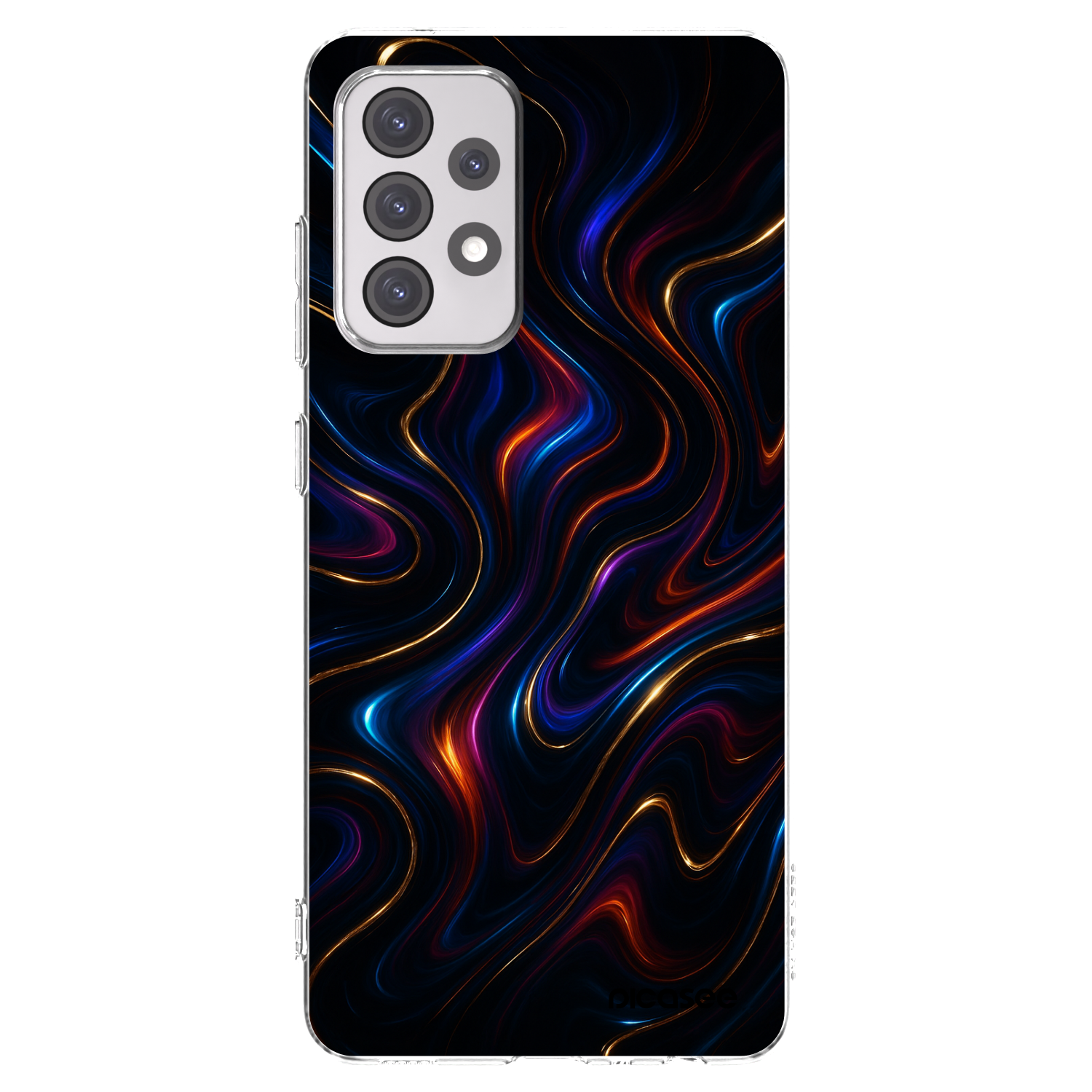 Picasee silikonowe przeźroczyste etui na Samsung Galaxy A52 5G A525F - Noir