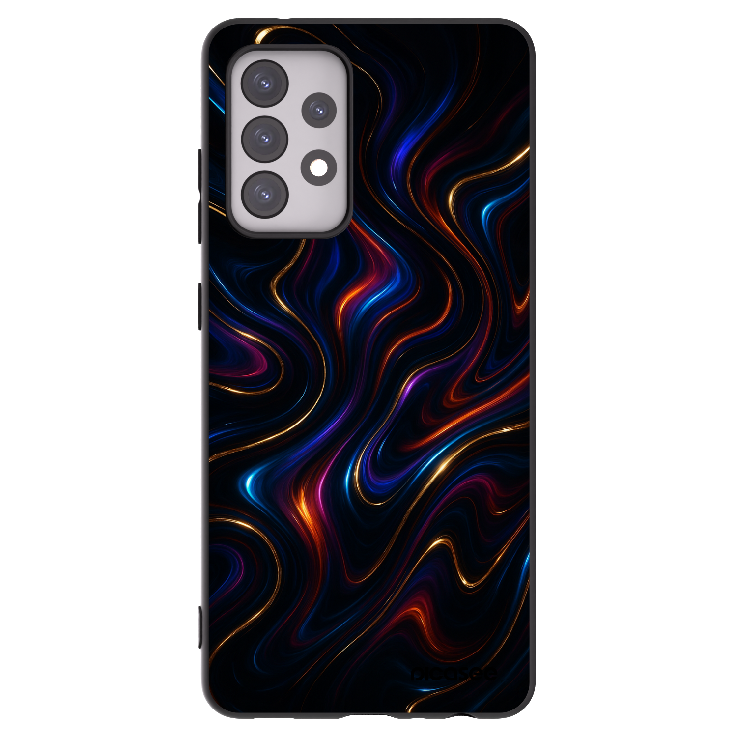 Picasee silikonowe czarne etui na Samsung Galaxy A52 5G A525F - Noir