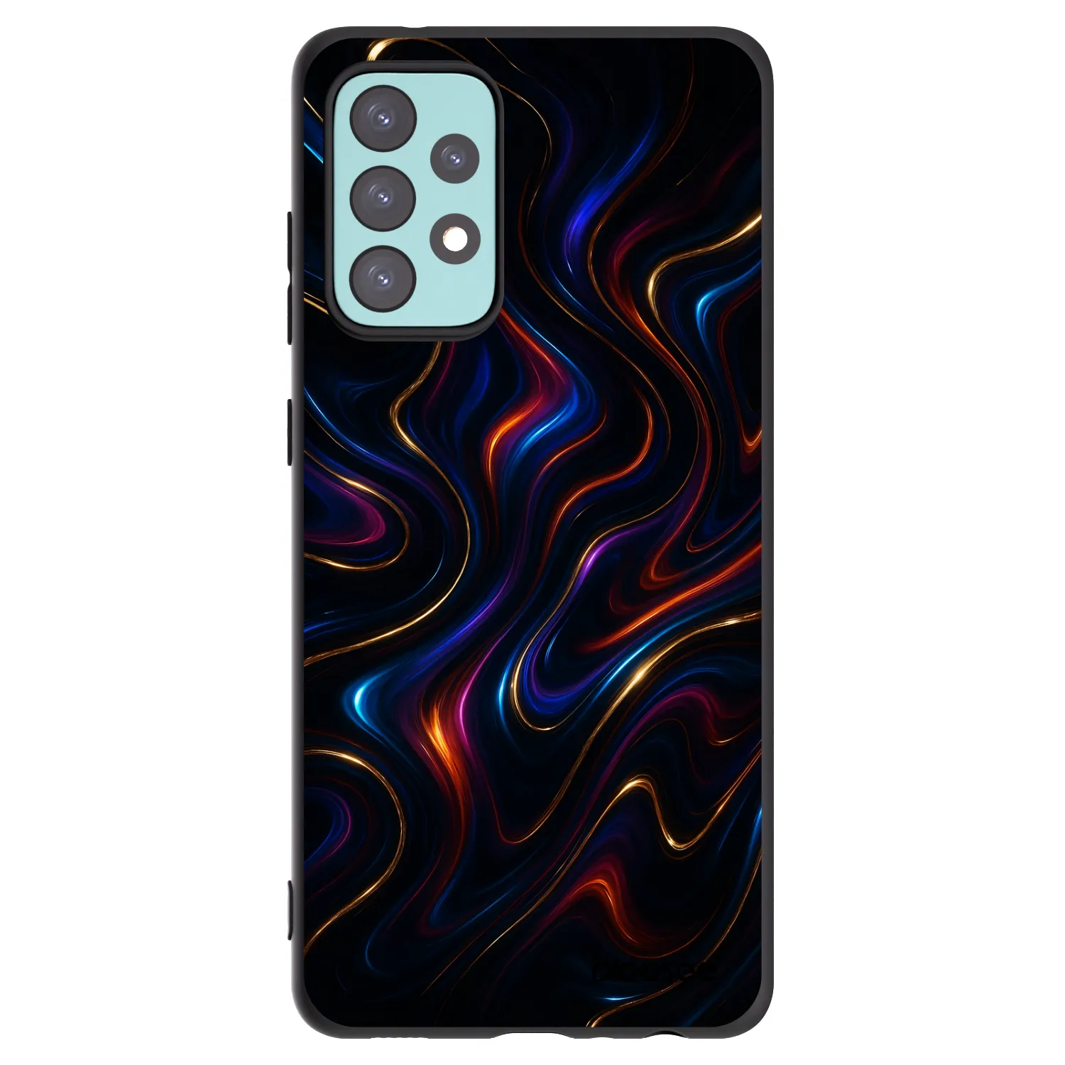 Picasee silikonowe czarne etui na Samsung Galaxy A72 A725F - Noir