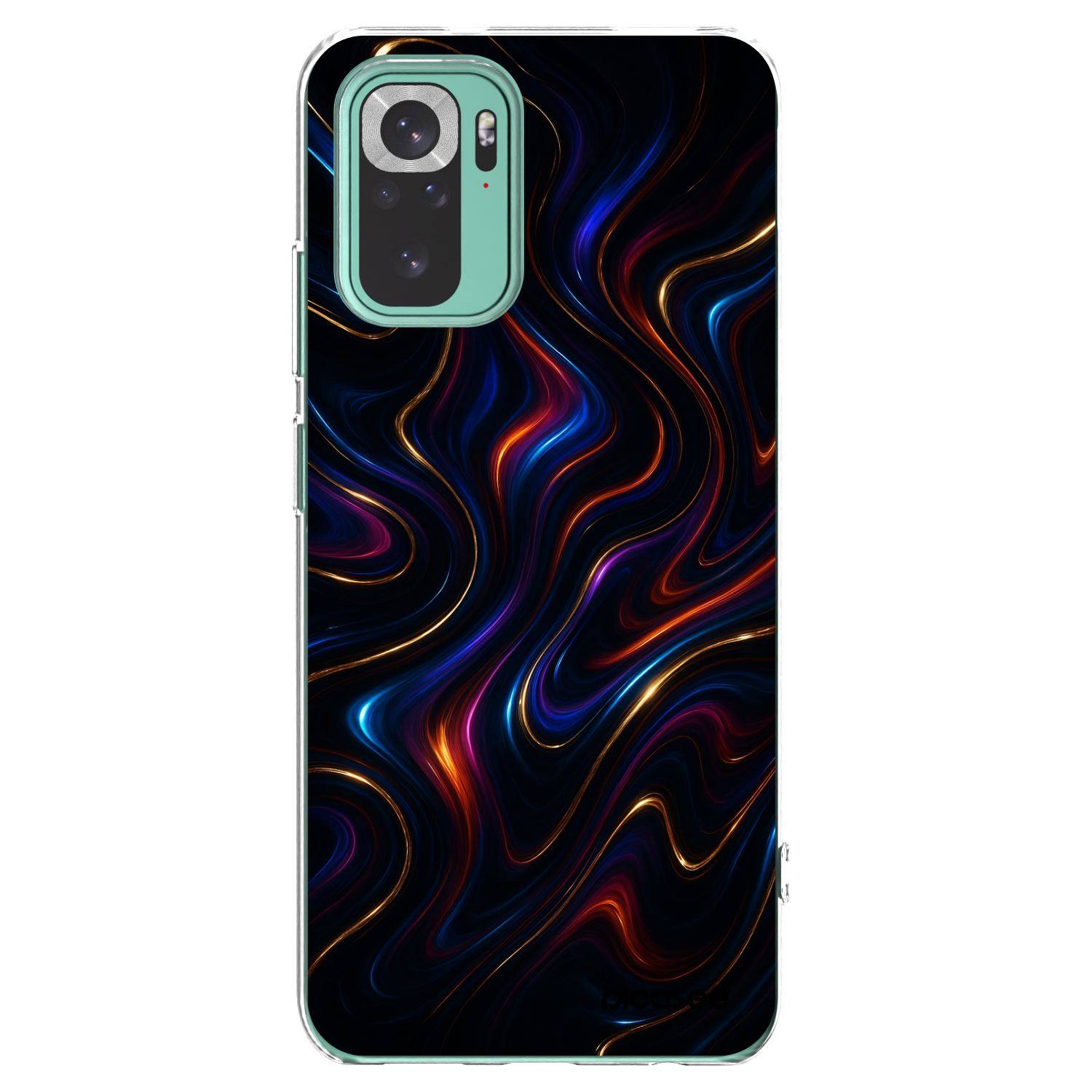 Picasee silikonowe przeźroczyste etui na Xiaomi Redmi Note 10 Pro - Noir