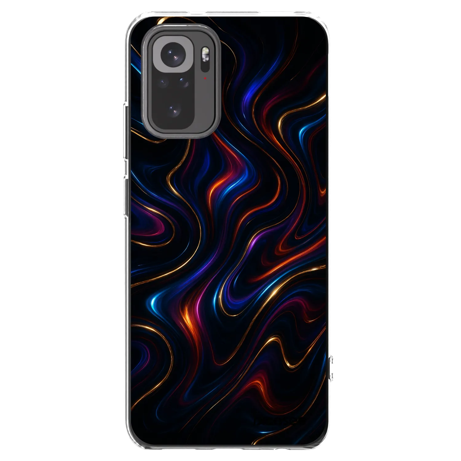 Picasee silikonowe przeźroczyste etui na Xiaomi Redmi Note 10S - Noir