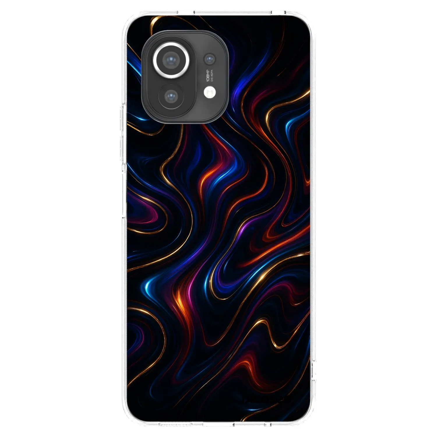 Picasee silikonowe przeźroczyste etui na Xiaomi Mi 11 - Noir