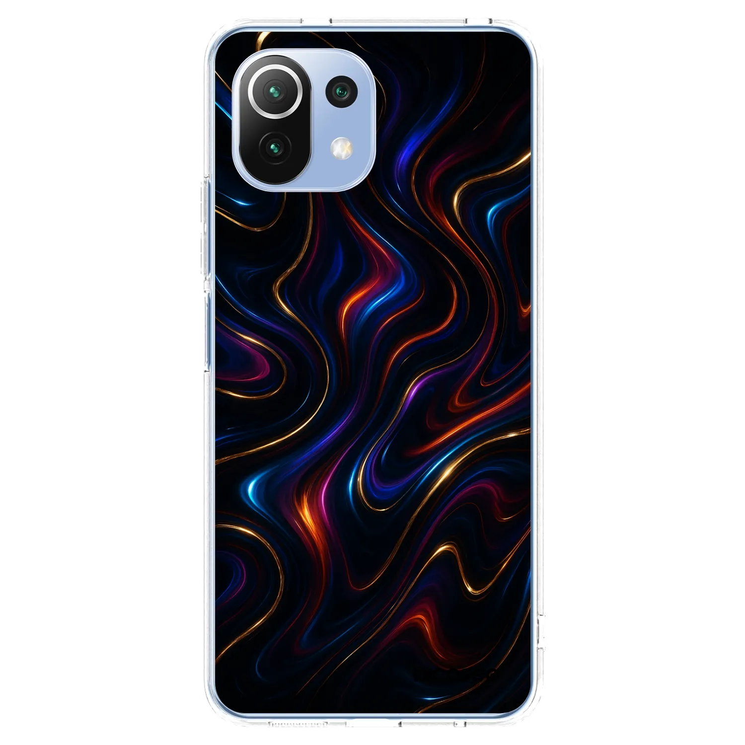 Picasee silikonowe przeźroczyste etui na Xiaomi Mi 11 Lite - Noir