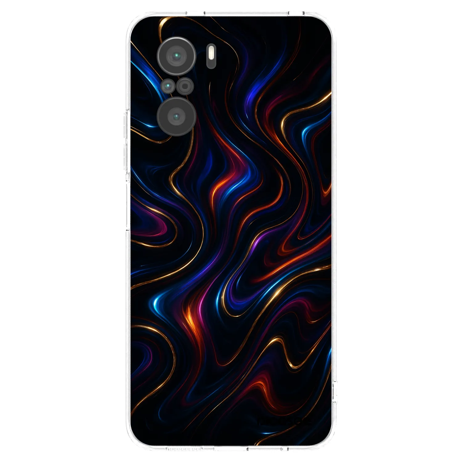Picasee silikonowe przeźroczyste etui na Xiaomi Poco F3 - Noir