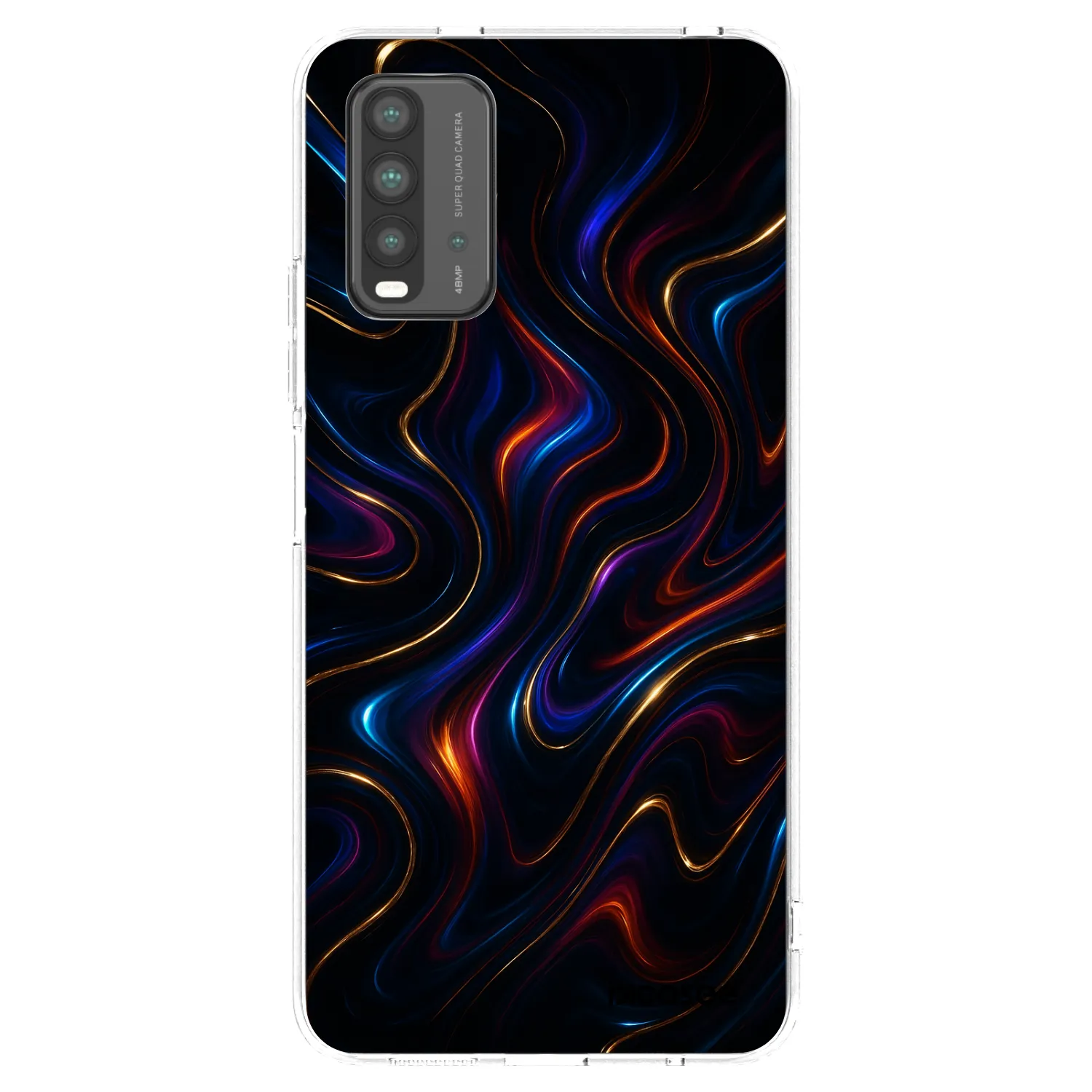 Picasee silikonowe przeźroczyste etui na Xiaomi Redmi 9T - Noir