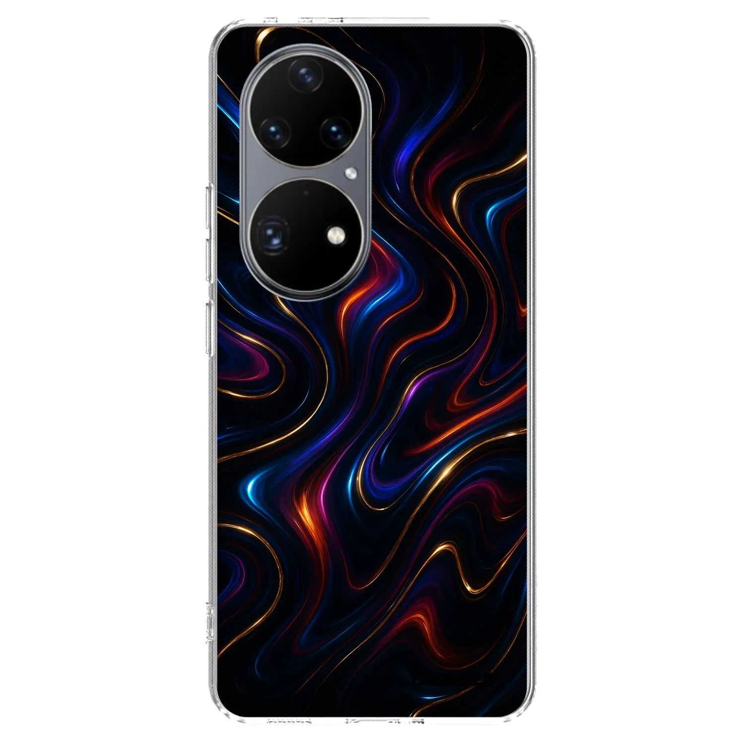 Picasee silikonowe przeźroczyste etui na Huawei P50 - Noir