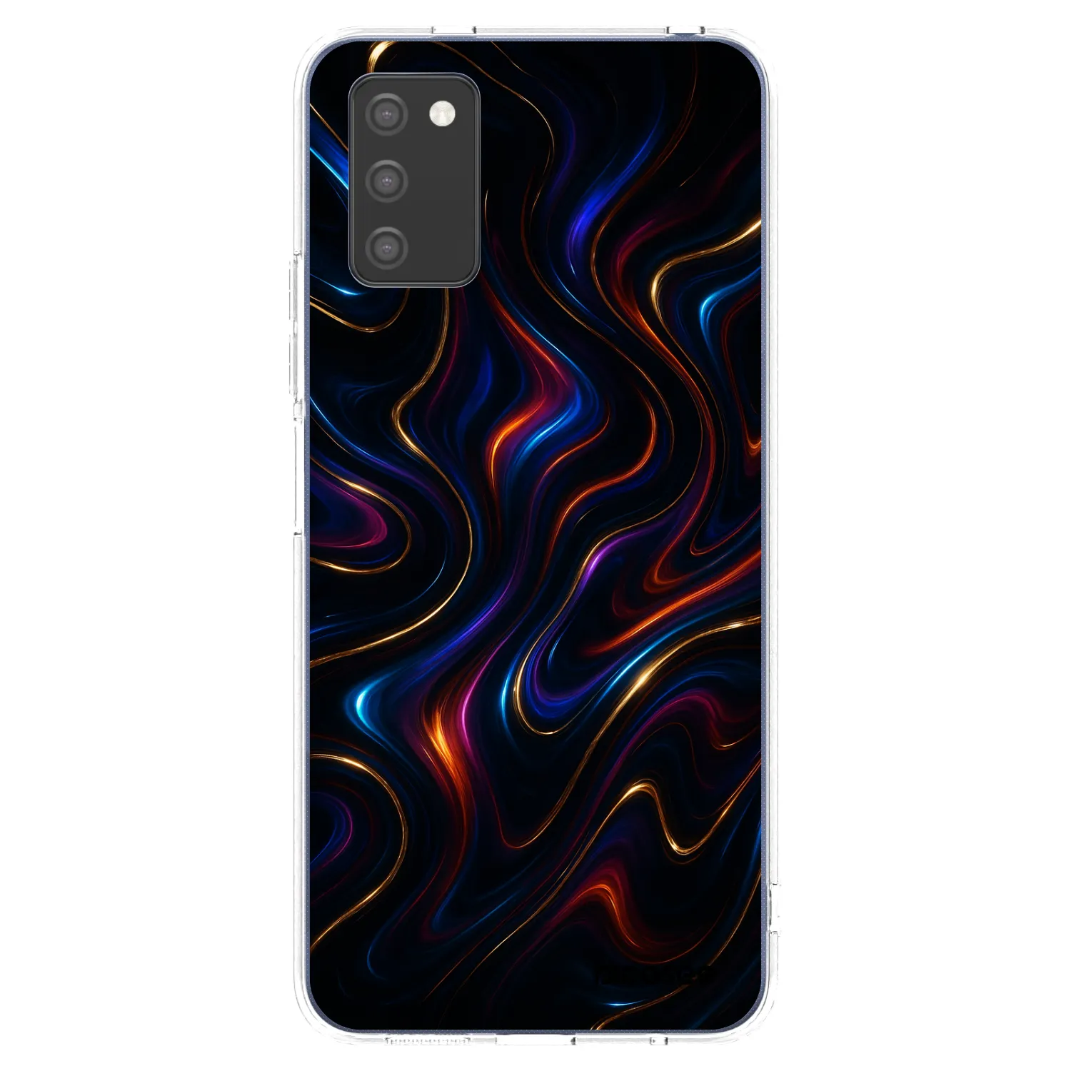 Picasee silikonowe przeźroczyste etui na Samsung Galaxy A02s A025G - Noir