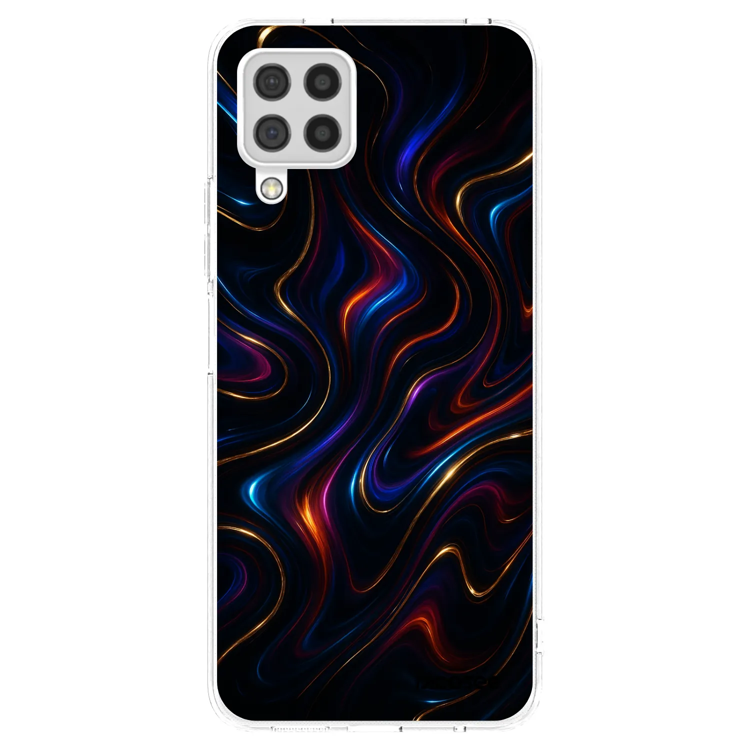 Picasee silikonowe przeźroczyste etui na Samsung Galaxy A22 A225F 4G - Noir