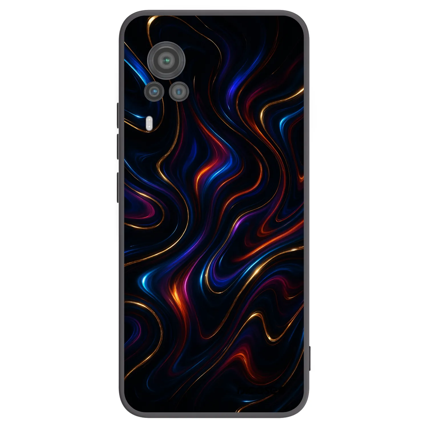 Picasee silikonowe czarne etui na Vivo X60 Pro 5G - Noir