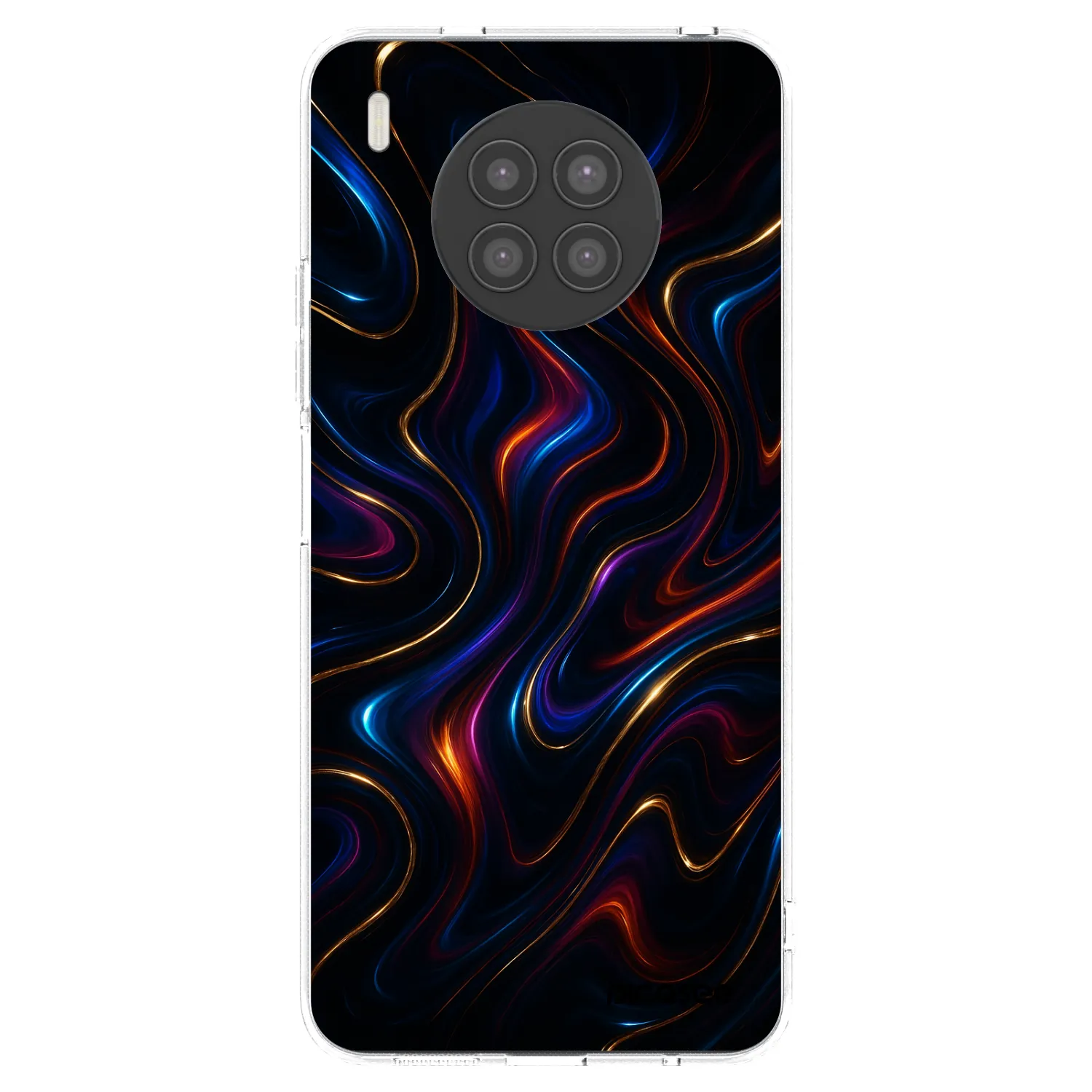 Picasee silikonowe przeźroczyste etui na Huawei Nova 8i - Noir