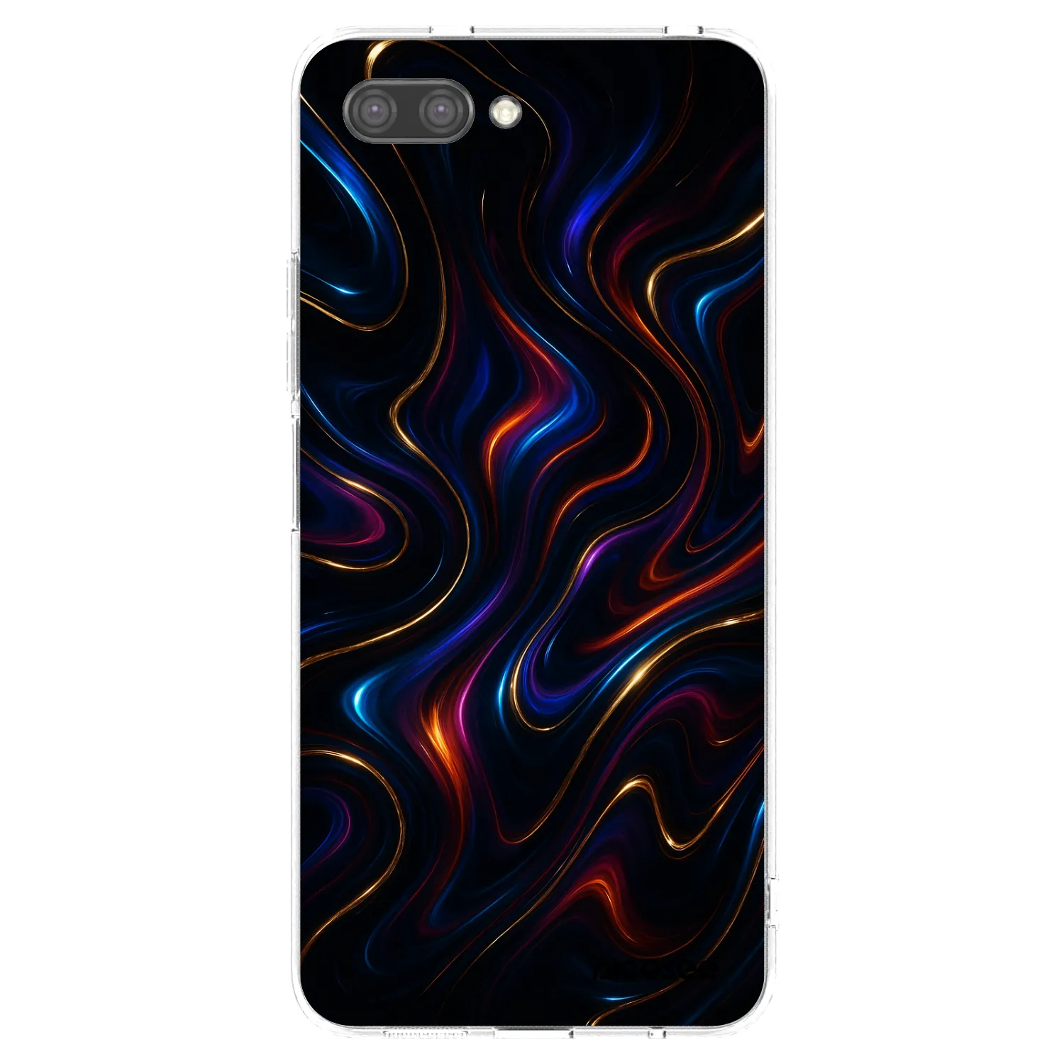 Picasee silikonowe przeźroczyste etui na Honor 10 - Noir