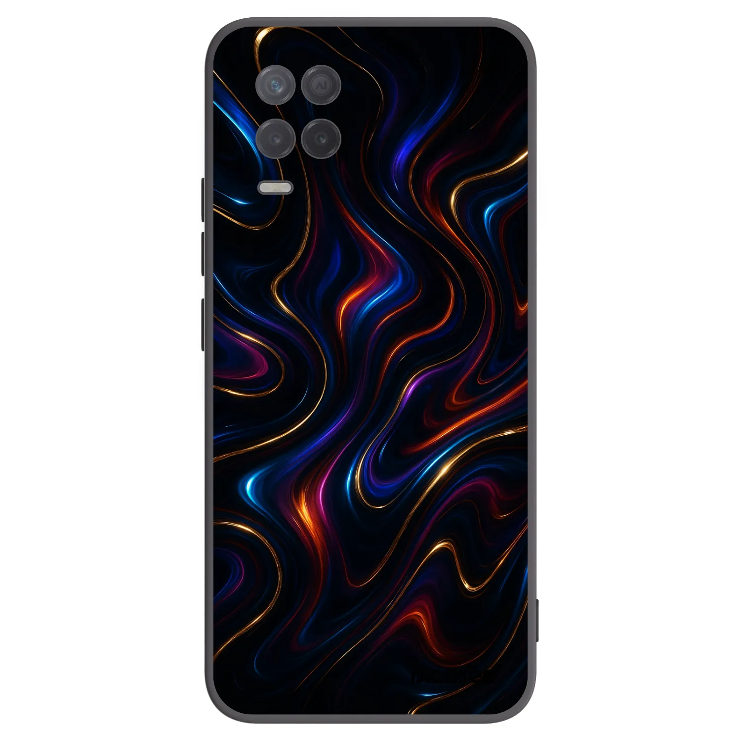 Picasee silikonowe czarne etui na Realme 8 5G - Noir