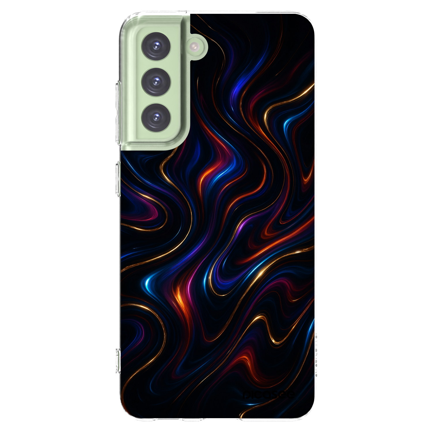 Picasee silikonowe przeźroczyste etui na Samsung Galaxy S21 FE 5G - Noir