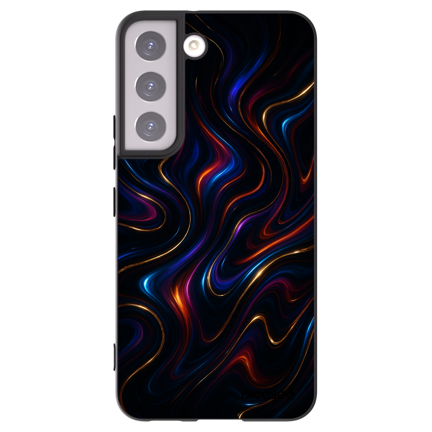 Picasee silikonowe czarne etui na Samsung Galaxy S22 5G - Noir