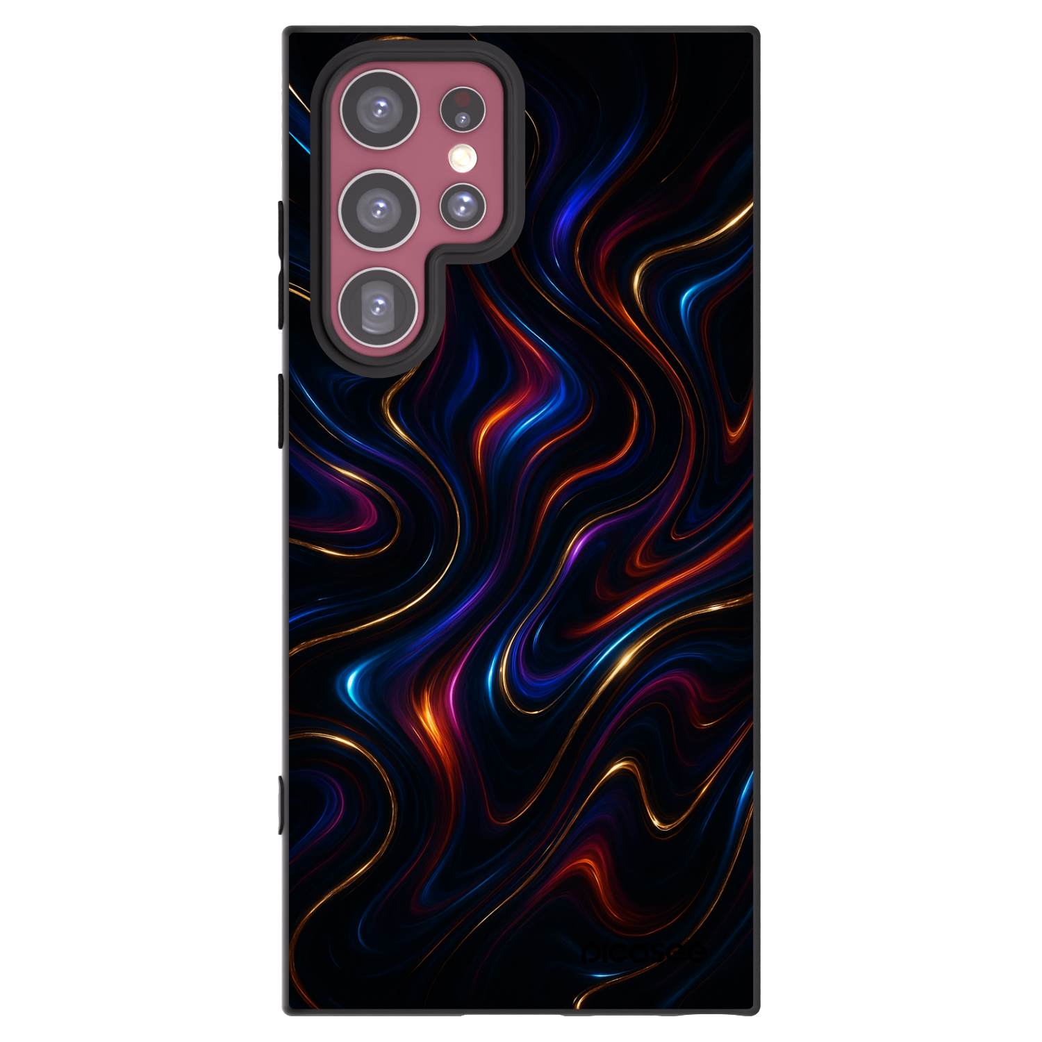 Picasee silikonowe czarne etui na Samsung Galaxy S22 Ultra 5G - Noir