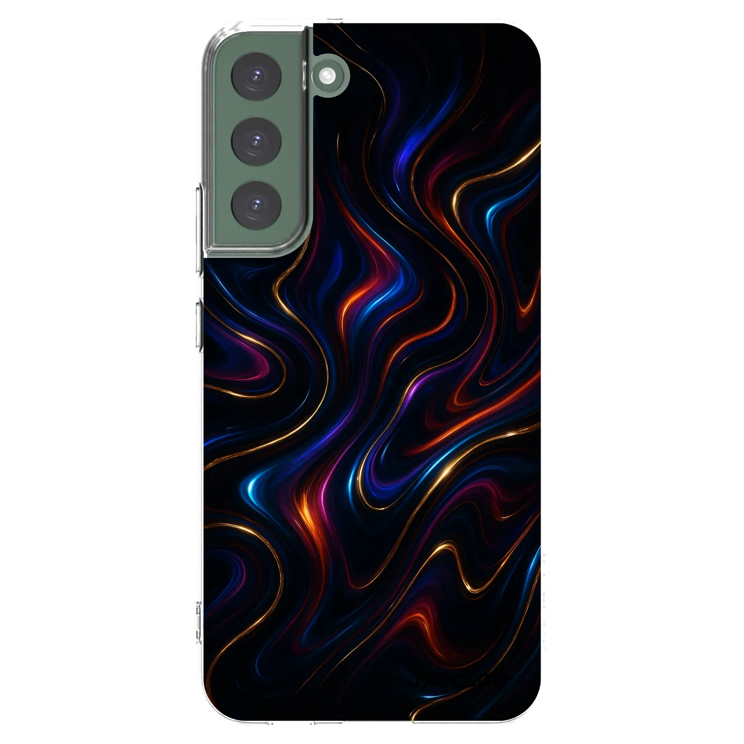 Picasee silikonowe przeźroczyste etui na Samsung Galaxy S22+ 5G - Noir