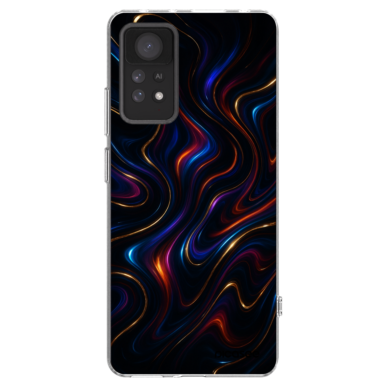 Picasee silikonowe przeźroczyste etui na Xiaomi Redmi Note 11 Pro 5G - Noir