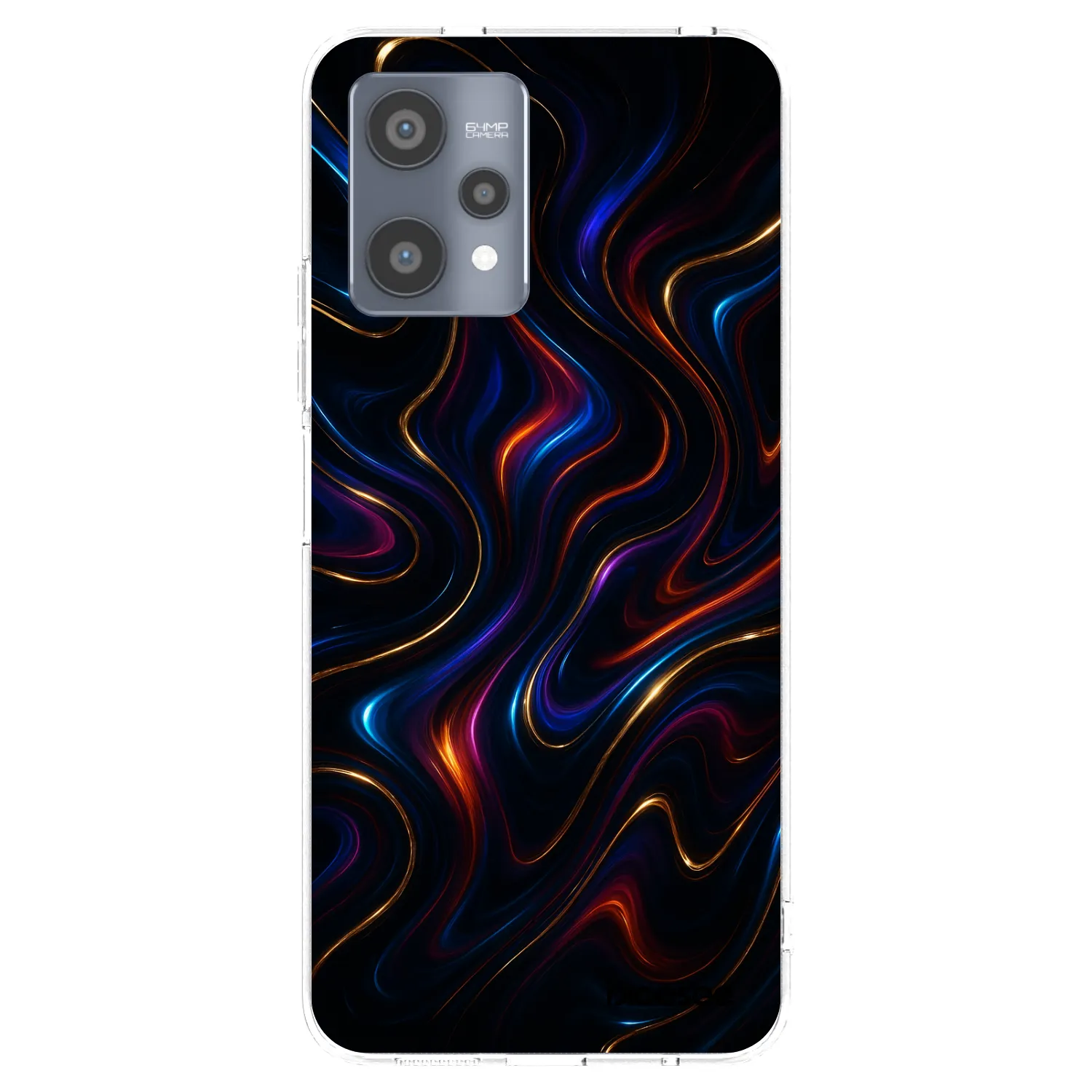 Picasee silikonowe przeźroczyste etui na Realme 9 Pro 5G - Noir