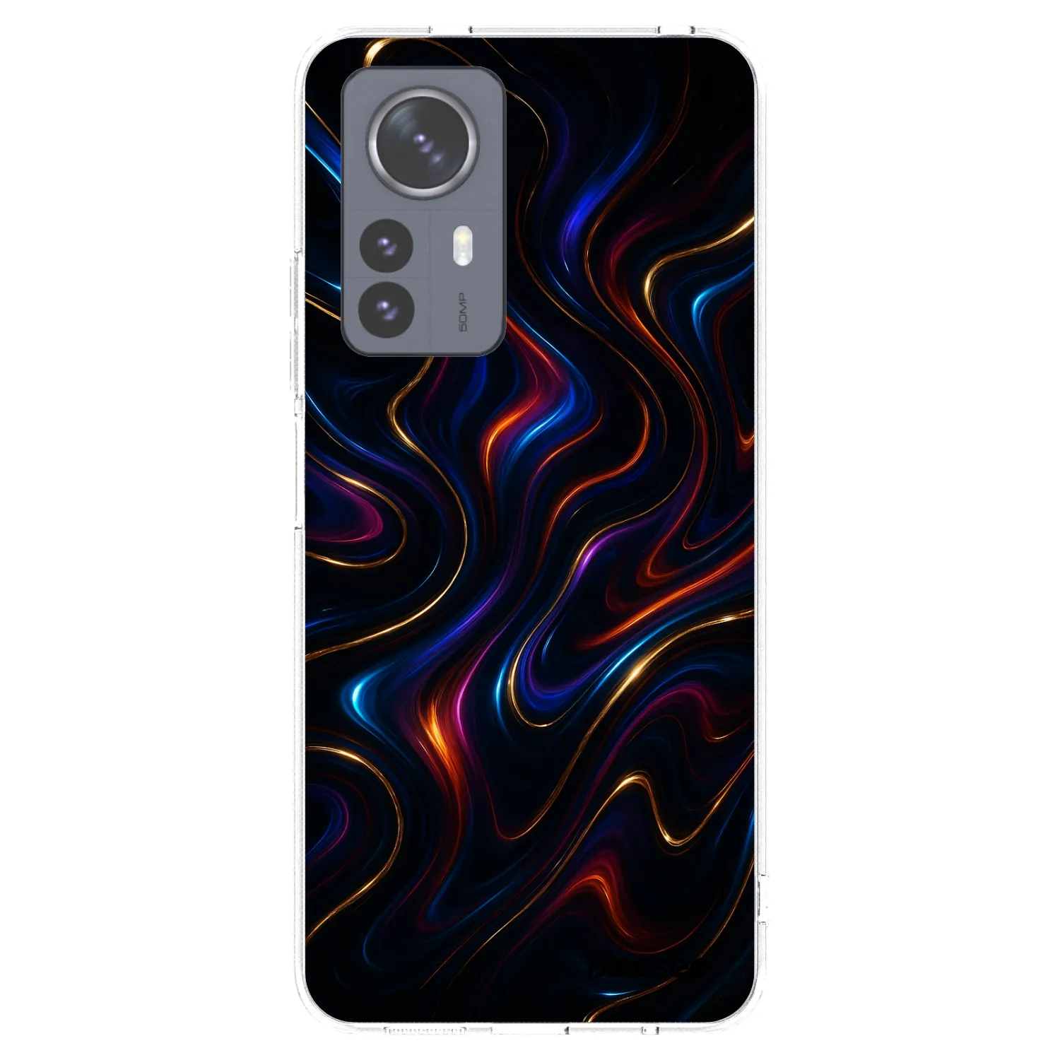Picasee silikonowe przeźroczyste etui na Xiaomi 12 Pro - Noir