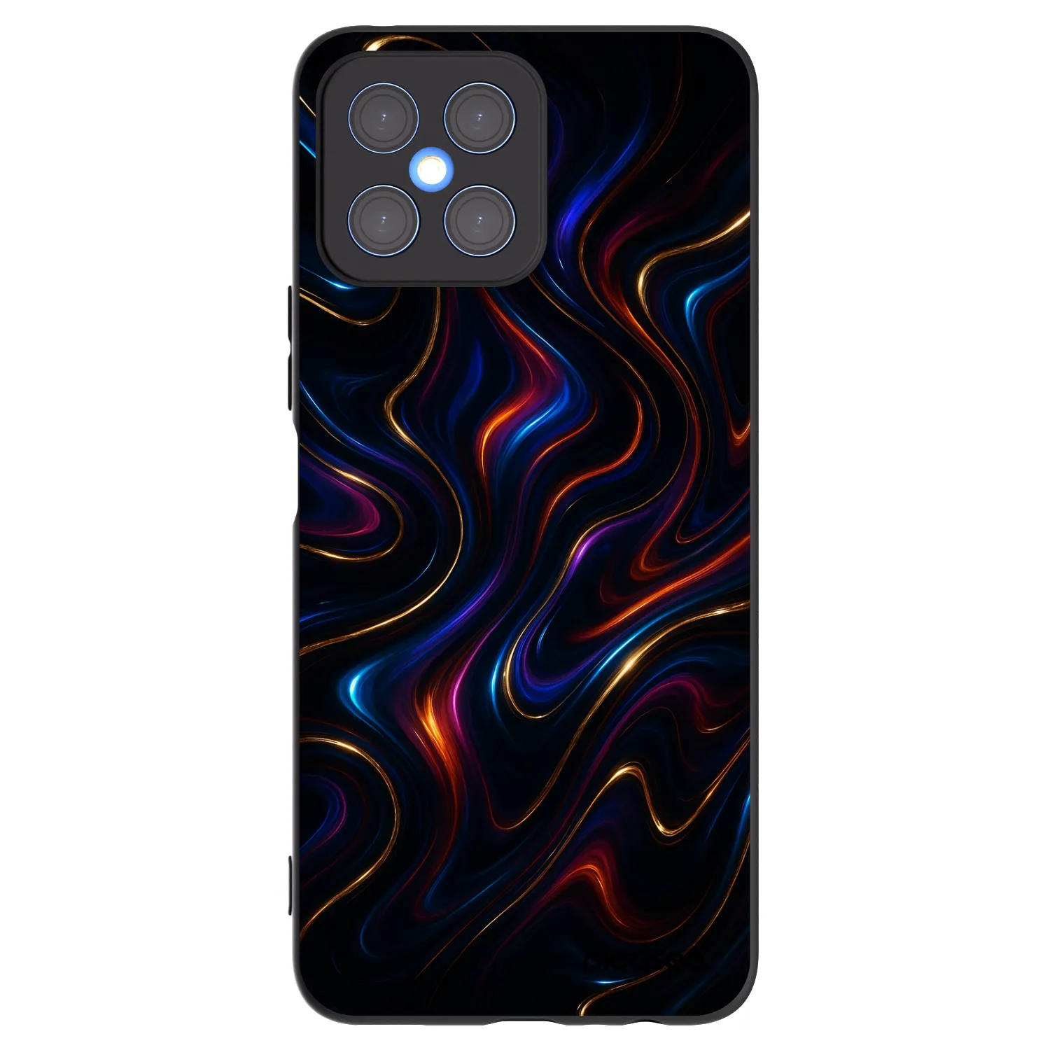 Picasee silikonowe czarne etui na Honor X8 4G - Noir