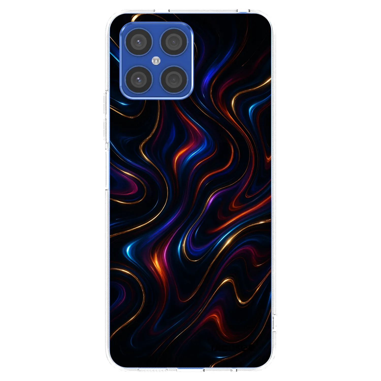 Picasee silikonowe przeźroczyste etui na Honor X8 4G - Noir