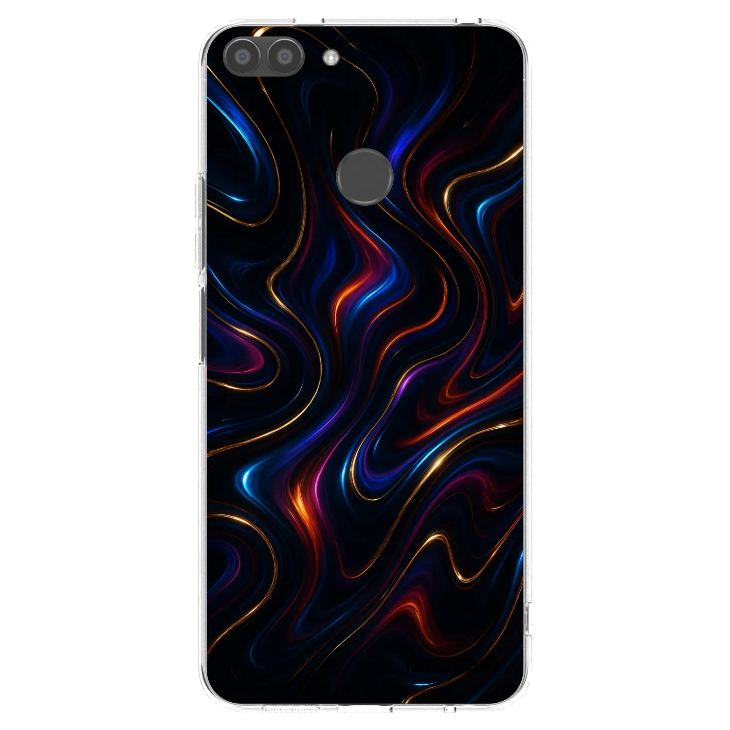 Picasee silikonowe przeźroczyste etui na Huawei P Smart - Noir
