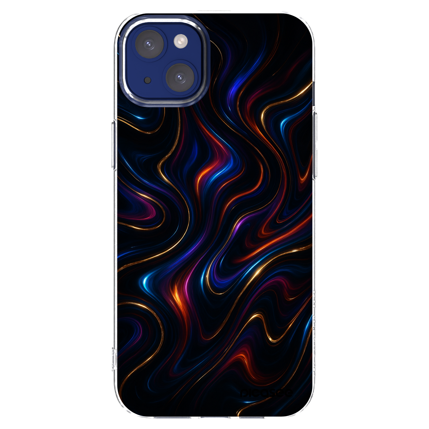 Picasee silikonowe przeźroczyste etui na Apple iPhone 14 Plus - Noir
