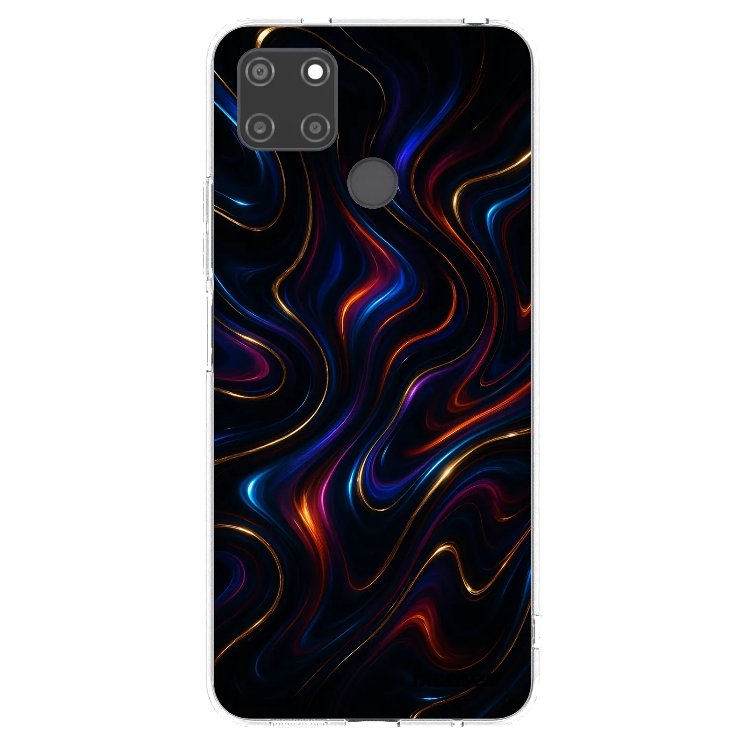 Picasee silikonowe przeźroczyste etui na Realme C21Y - Noir