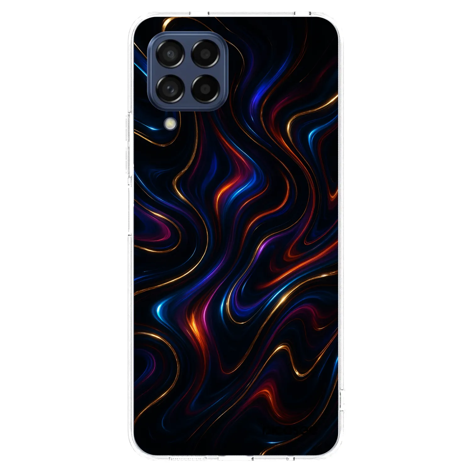 Picasee silikonowe przeźroczyste etui na Samsung Galaxy M53 5G - Noir