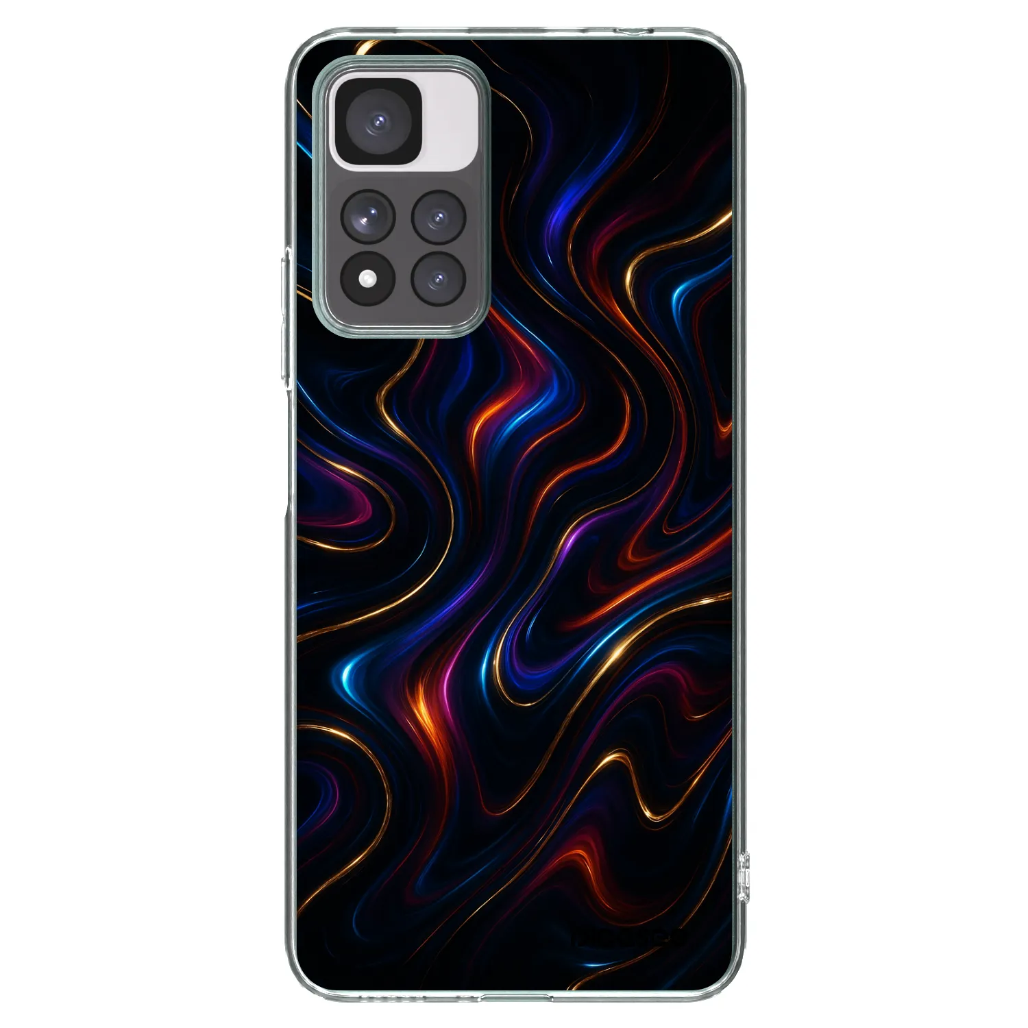 Picasee silikonowe przeźroczyste etui na Xiaomi Redmi Note 11 Pro+ 5G - Noir