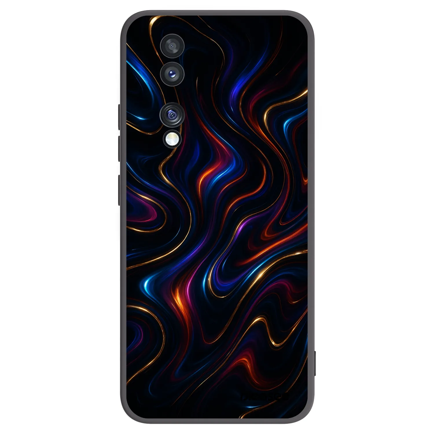 Picasee silikonowe czarne etui na Honor 70 - Noir