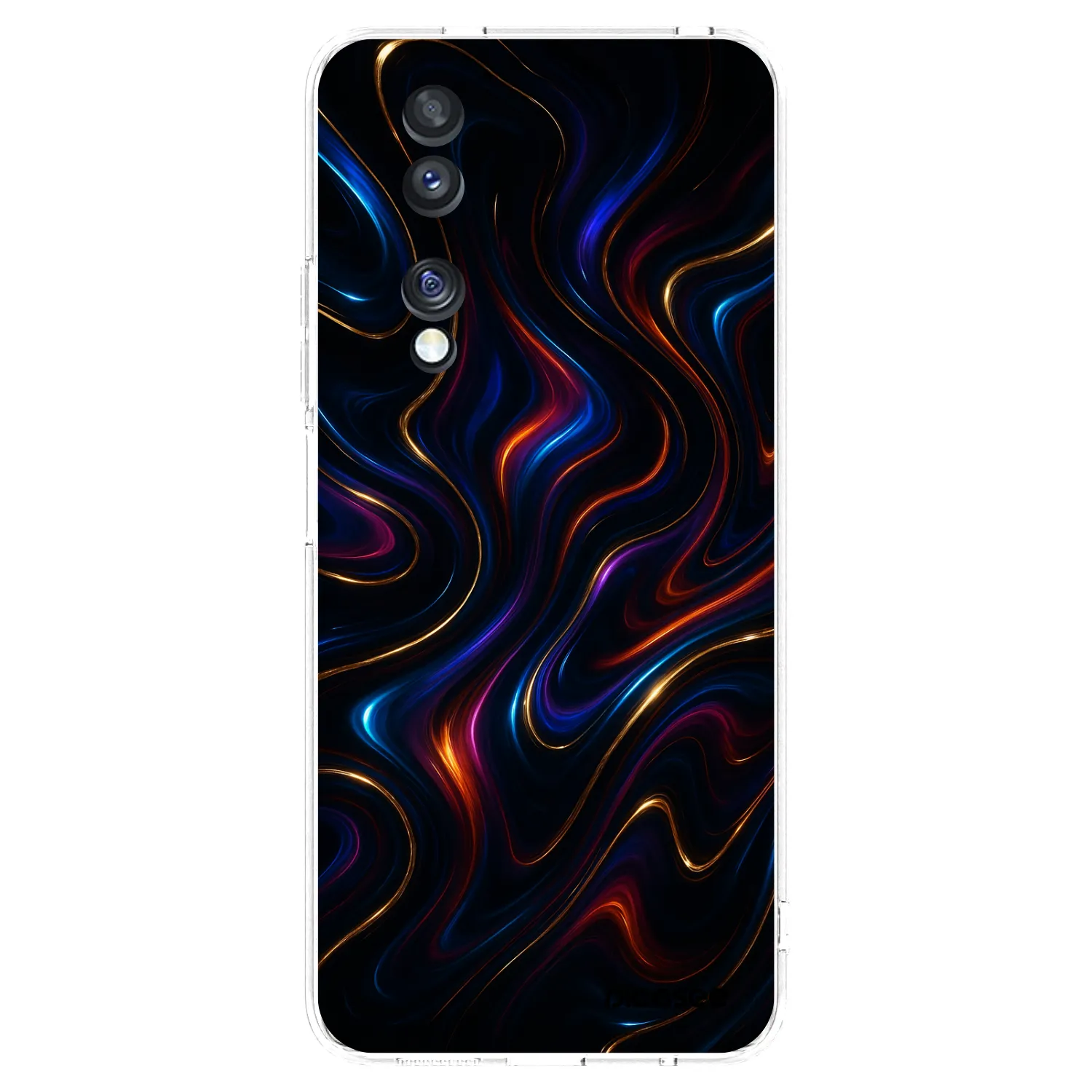 Picasee silikonowe przeźroczyste etui na Honor 70 - Noir