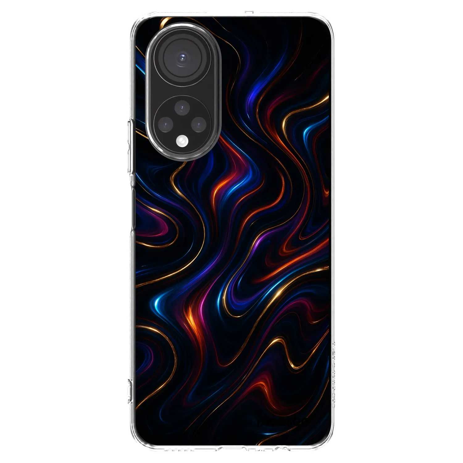 Picasee silikonowe przeźroczyste etui na Honor X7 - Noir