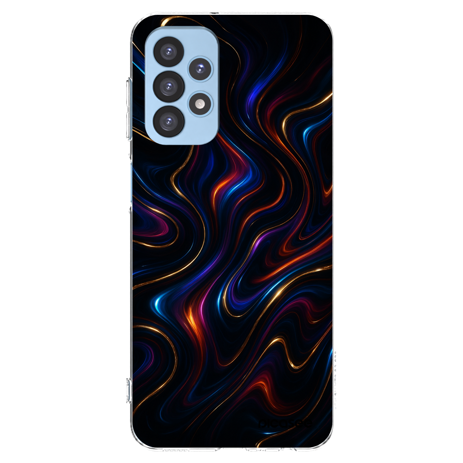Picasee silikonowe przeźroczyste etui na Samsung Galaxy A23 A235F 4G - Noir