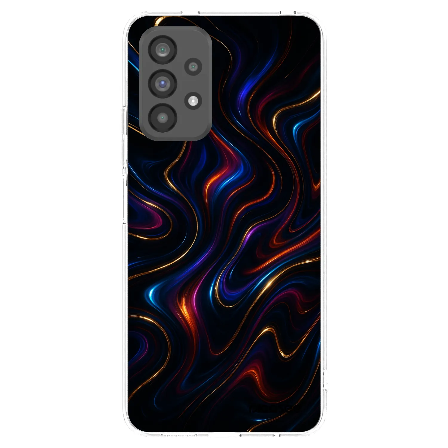 Picasee silikonowe przeźroczyste etui na Samsung Galaxy A73 5G - Noir
