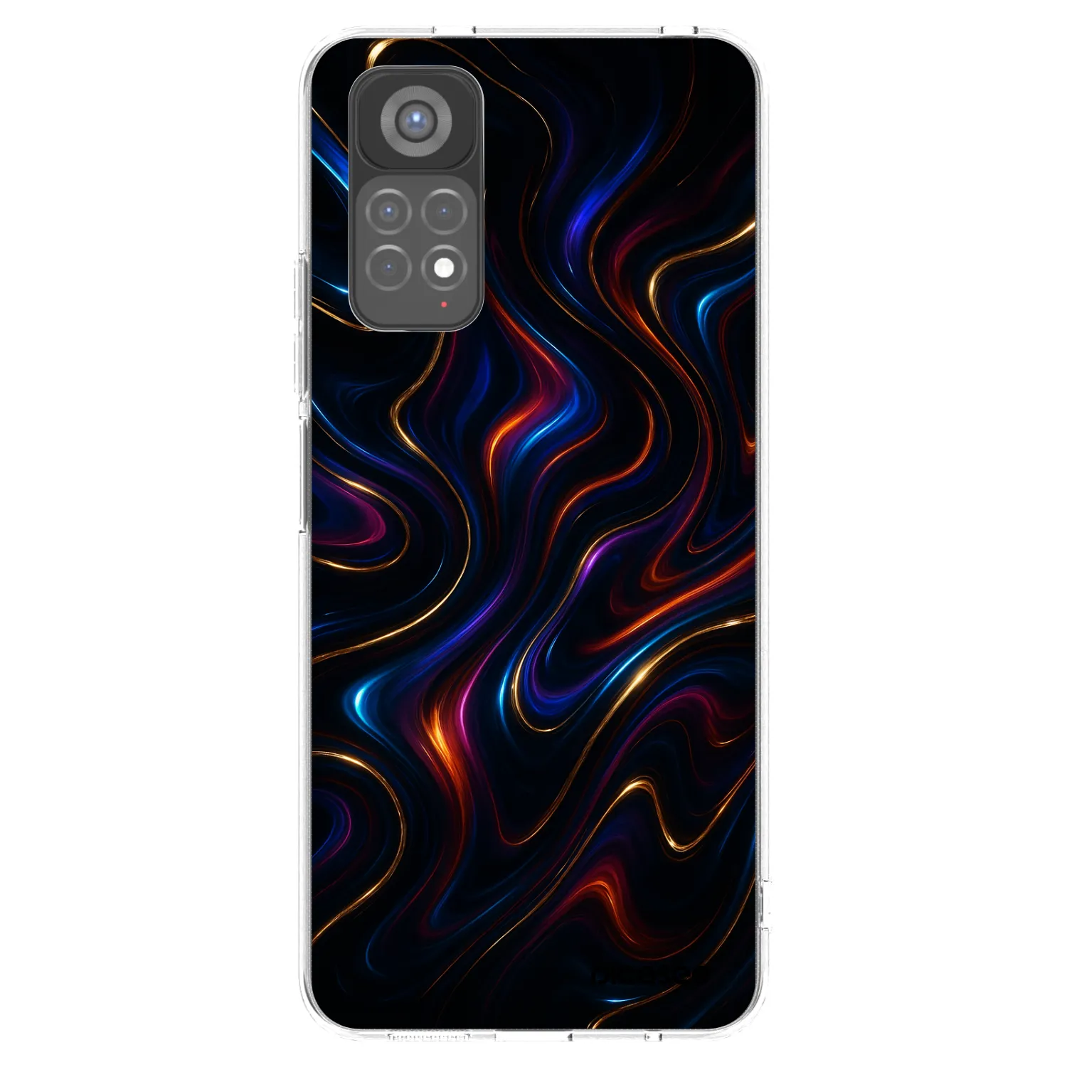Picasee silikonowe przeźroczyste etui na Xiaomi Redmi Note 11S 5G - Noir