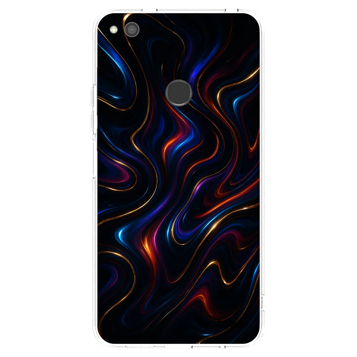 Picasee silikonowe przeźroczyste etui na Huawei P9 Lite 2017 - Noir